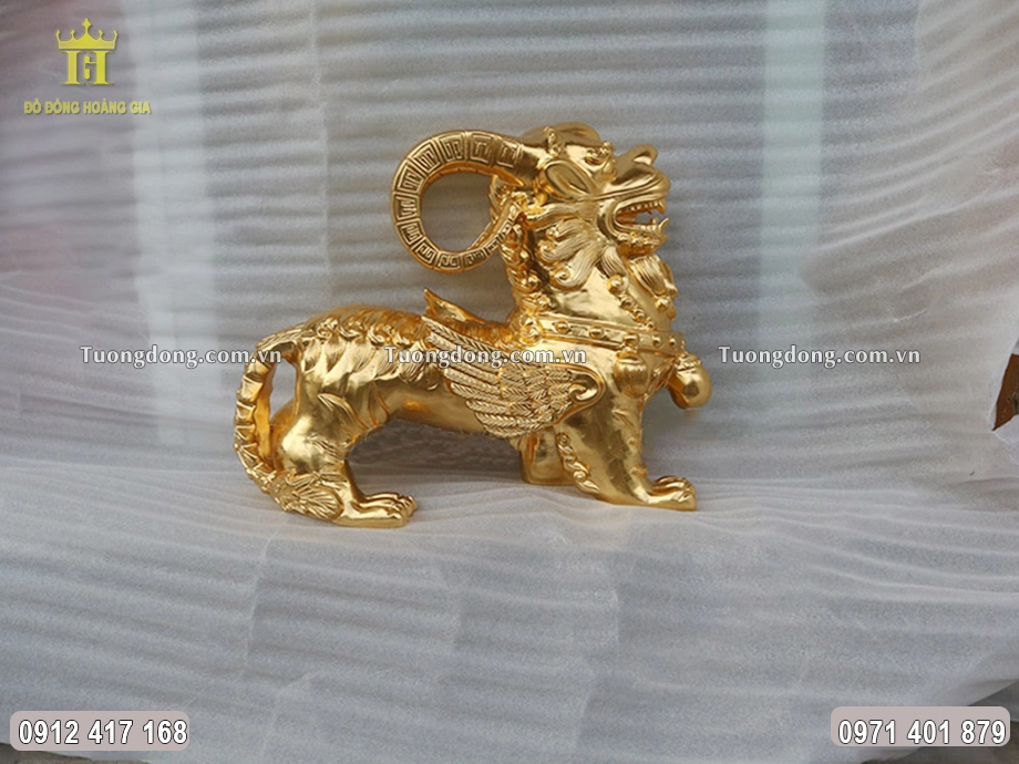 Hình ảnh nhìn nghiêng của linh vật Tỳ Hưu